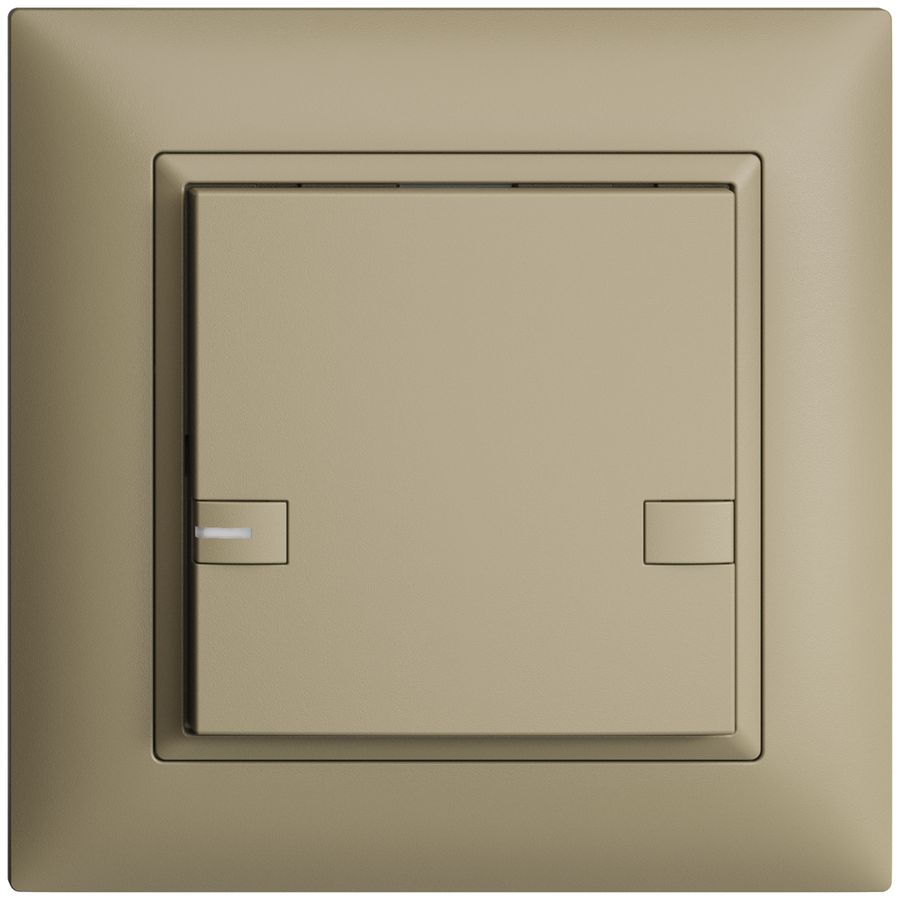 UP-Universaltaster 1×2T Steckklemme EDIZIOdue sand, mit LED