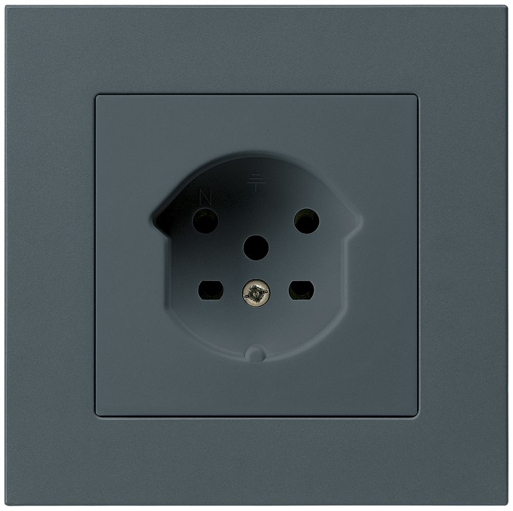 UP-Steckdose HA kallysto.pro Typ 15 mit Steckklemmen anthrazit