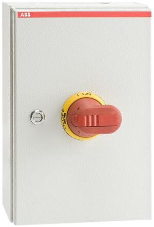Interrutorre di sicurezza AP ABB 4-poli 80A 400V grigio chiaro/rosso/giallo