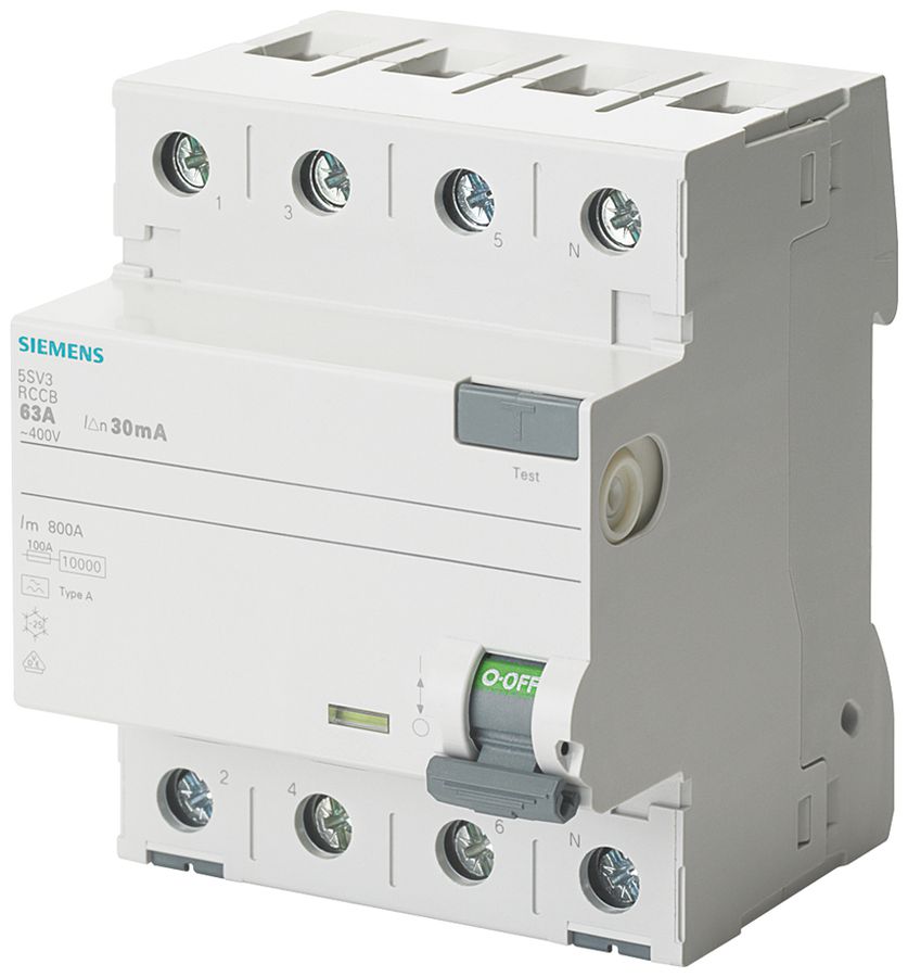 FI-Schutzschalter Siemens SENTRON 3LN 30mA/25A TypA