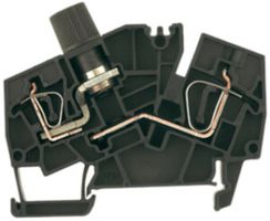 Morsetto fusible Weidmüller ZSI 2.5-2/2X2AN/G20 connessione a molla TS35 nero