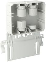 Boîtier AGRO, a.plaque d.montage pour canniveau d.câbles, droit,120×95×40mm, gr