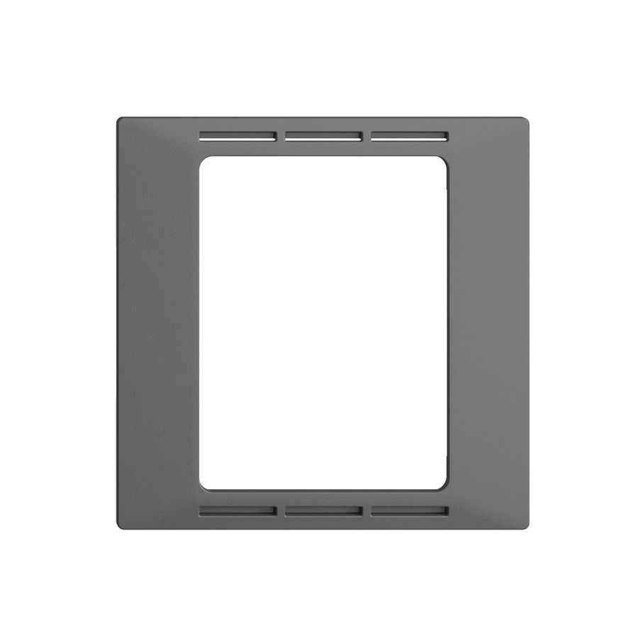 UP-Frontset EDIZIOdue F dunkelgrau für Raumthermostat mit Display