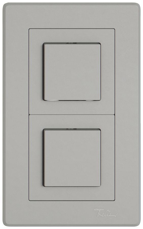 UP-Kombination EDIZIO.liv SNAPFIX® 2×1 156×96mm 2×Schema 3/1L hellgrau