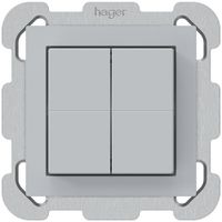 Funktaster Friends of Hue KAL, 4×, 77×77mm, hellgrau