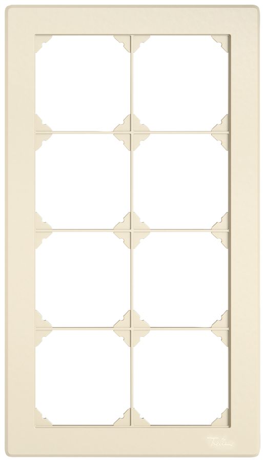 UP-Abdeckrahmen EDIZIO.liv SNAPFIX® 4×2/2×4 156×276mm cr