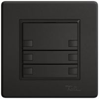 UP-Universaltaster EDIZIO.liv UNI SNAPFIX® o.LED 3× 2-Tbed.sz