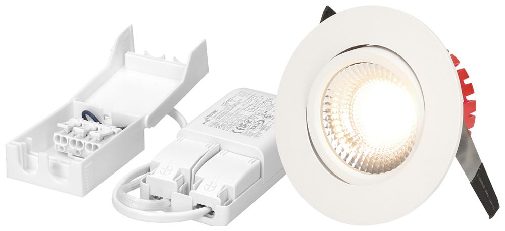 EB-LED-Spot MH SOLVO 8W 750lm 3000K IP44 MB DIM DALI Ø100mm weiss