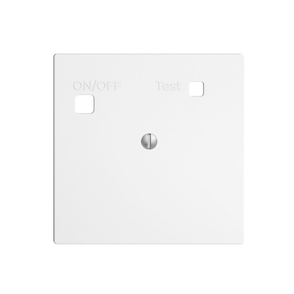 Frontset EDIZIOdue zu FI-Steckdose F, blind, weiss