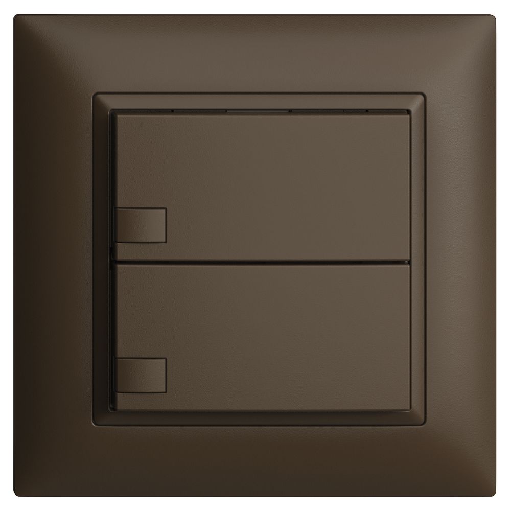 UP-KNX-Taster RGB EDUE FMI, 250mW, o.LED, 2×Taste, 1×Tastenb., cof