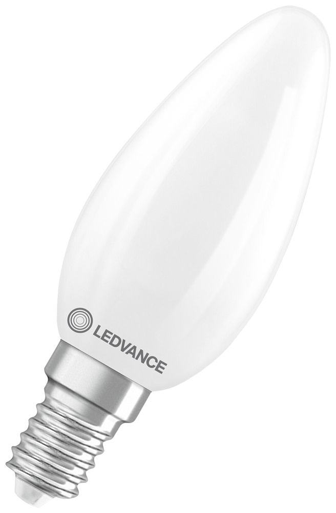 Lampe LED LEDVANCE CLASSIC B E14 3.4W 470lm 827 VAR B10.5 mat Ø35×97mm
