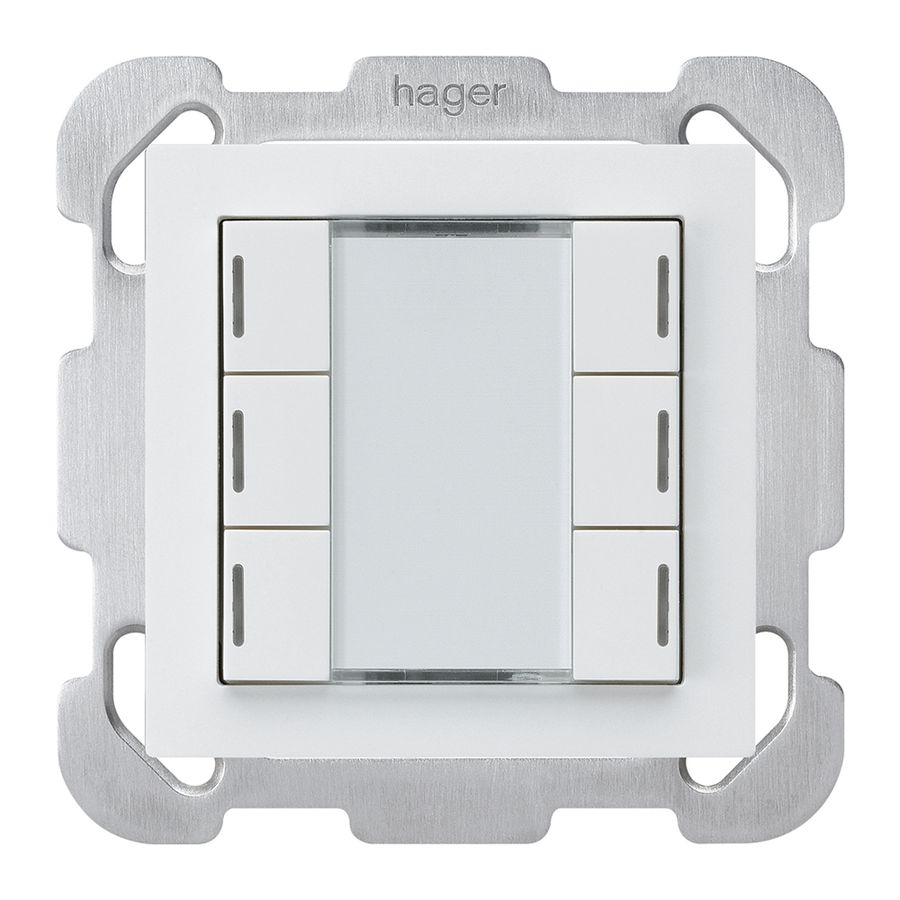 Tasto INC kallysto B KNX 6× LED RGB s/e-link bianco