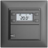 Pulsante RTH INC KNX 1×EDIZIOdue FMI grigio scuro, con LED RGB