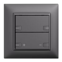 Set frontale INC EDIZIOdue zepAIR variatore senza desig.c.LED grigio scuro