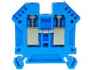 Borne de passage joignable WZ Ex 0.5…6mm² 41A 1000V vis 2×1 rail DIN 35mm bl