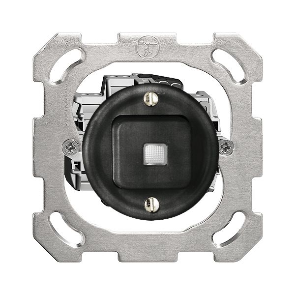 Contatto pulsante INC con LED PM nero