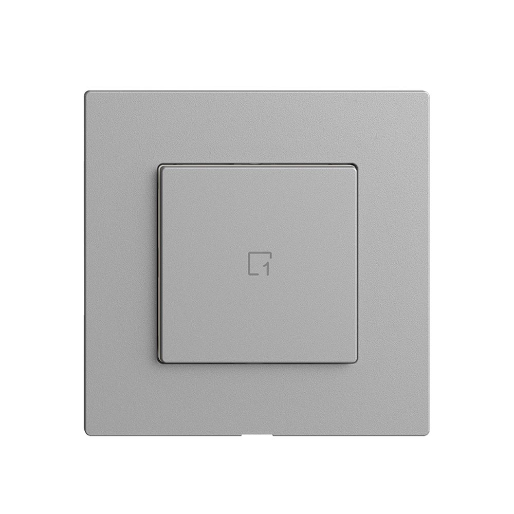 Commande pour poussoir scène 1 scène/1T Edue Wiser silver