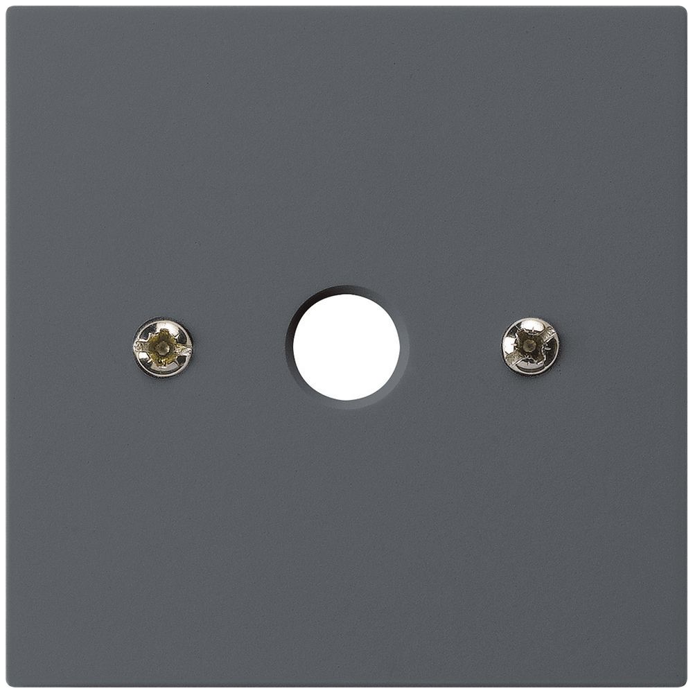 Plaque frontale kallysto 60×60mm anthracite pour boîte de raccordement