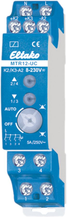 Relais de moteur AMD Eltako 8…230VUC 2+2F, MTR12