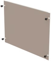 Blindplatte 19" Schnellverschluss 8HE Stahl grau