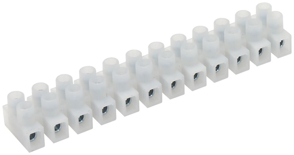 Euroklemmleiste 0.5…4mm² PA66 12-polig weiss