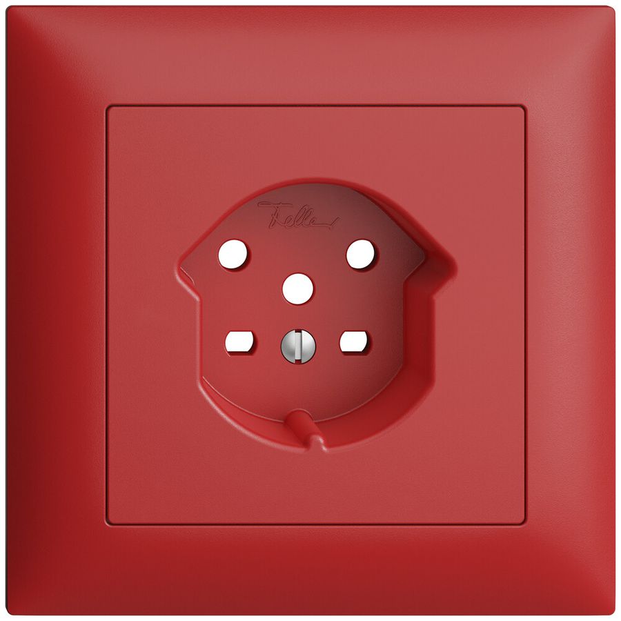 UP-Frontset EDIZIOdue berry 88×88mm 1×T15A