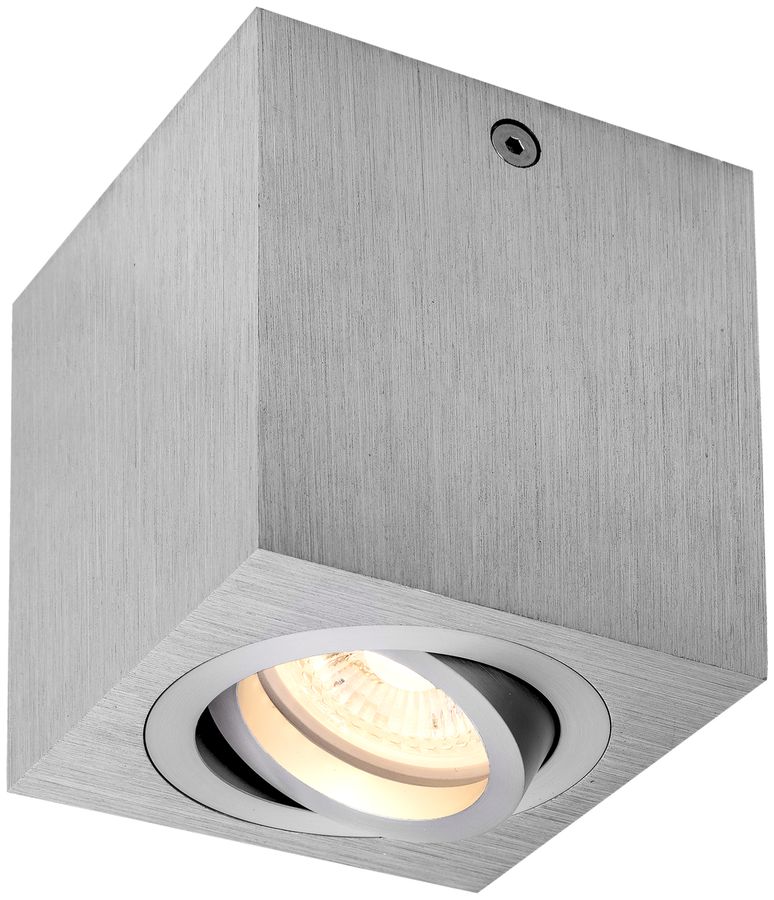 Deckenleuchte SLV TRILEDO SINGLE CL GU10 10W 85×85×95mm Al gebürstet