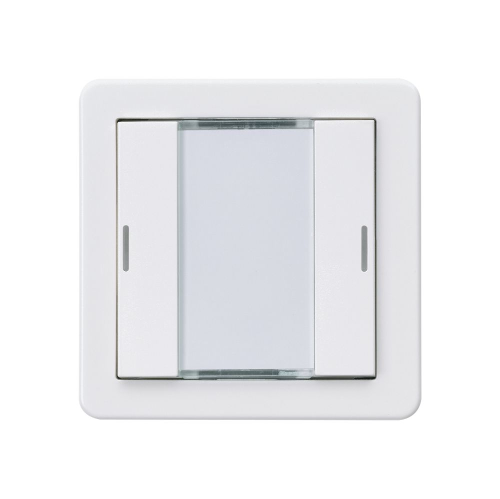 Pulsante Hager basico A KNX doppio LED bianco