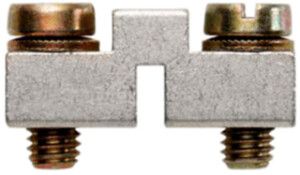 Connexion transversale Weidmüller WQV 70N/2 vissé 2L pas 20.5mm 192A gris argent
