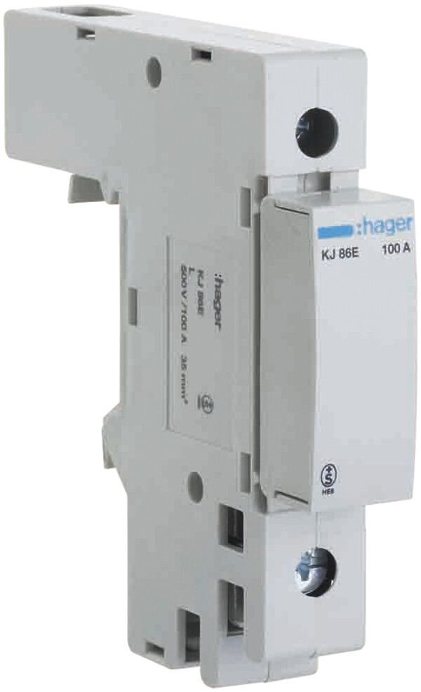 Einspeiseelement Hager DIN00 100A L1-L3 44/51mm L oben