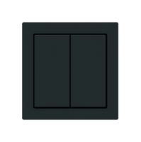 KNX-Taster Hager BA kallysto A 2-fach 60×60mm schwarz
