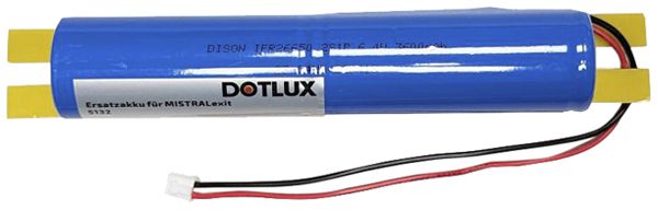 Akku DOTLUX MISTRALexit 6.4V 3600mAh Lithium 172×26×26mm