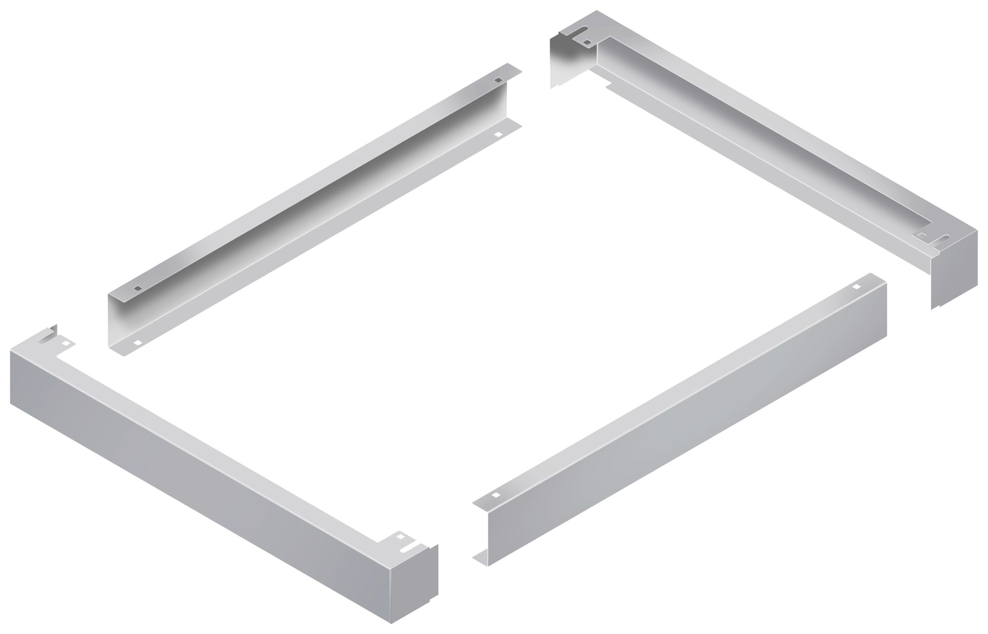 Sockel R&Mfreenet Classic für Netzwerkschrank 19", 800×800×100mm, grau