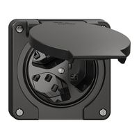 Steckdose NEVO N.CO, 3×T23, IP21, schwarz