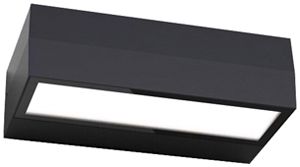 LED-Wandleuchte DOTLUX BRICK 10W 722lm 830/840 IP65 DALI 200×100mm schwarz