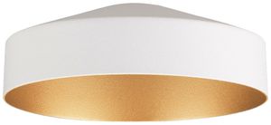 Abat-jour SLV LALU TETRA acier Ø140×49mm blanc or à teinte unie