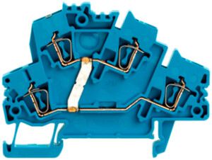 Morsetto a più piani WM ZDK 2.5-2V connessione a molla 2.5mm² 2 piani blu