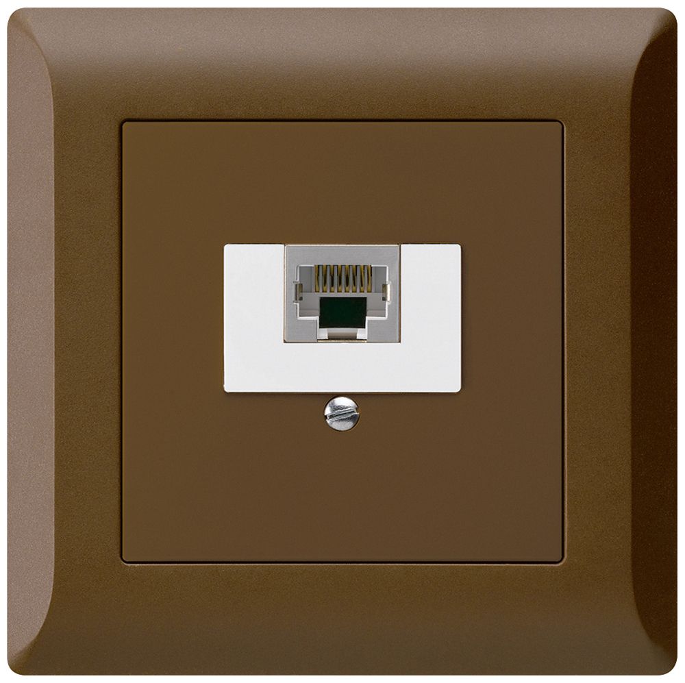 UP-Anschlussdose kallysto.line 1×RJ45s braun