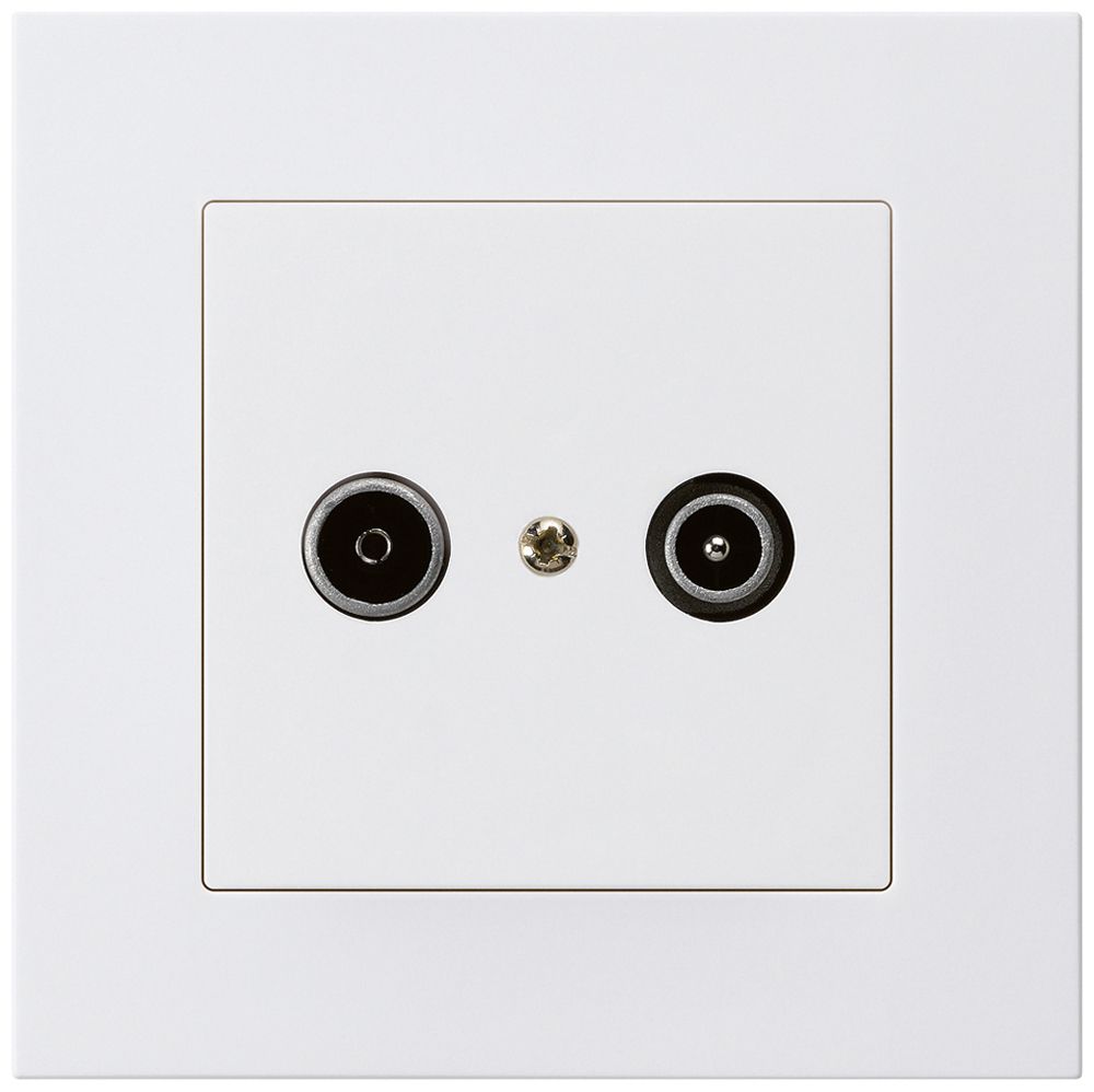 Prise de passage ENC kallysto.pro R/TV 23dB blanc