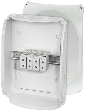 Boîte de dérivation AP Hensel DK 5054 G, 4×50mm², gris