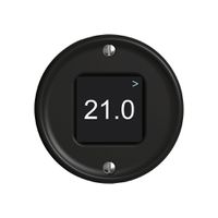 Capteur de température ambiante STANDARDdue Wiser SNAPFIX® CO2 230V 5…30°C noir