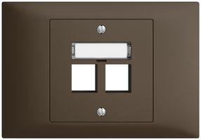 EB-Montageset EDIZIOdue BKE, Geradeauslass 2×Keystone coffee