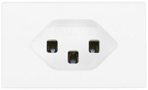 EB-Steckdose Steffen FLF 3/5, 1×T23 16A, mit Steckklemmen, weiss