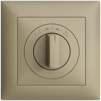 Frontset EDIZIOdue Auf->I<-Zu sand 88×88mm für Schwenktaster