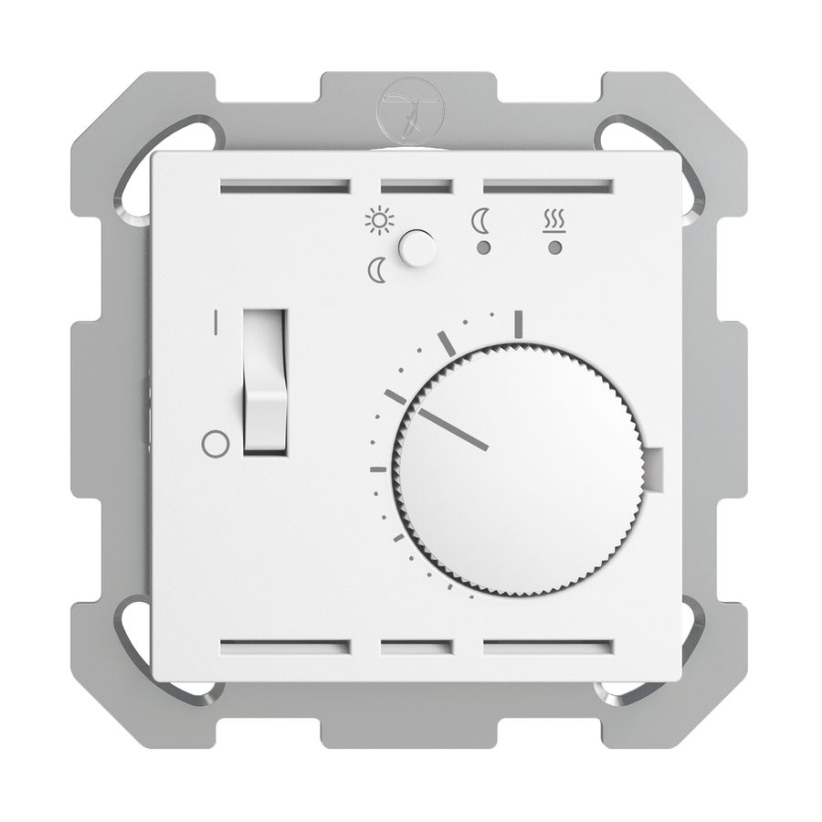 Termostato ambiente INC EDIZIOdue bianco con sonda e orologio