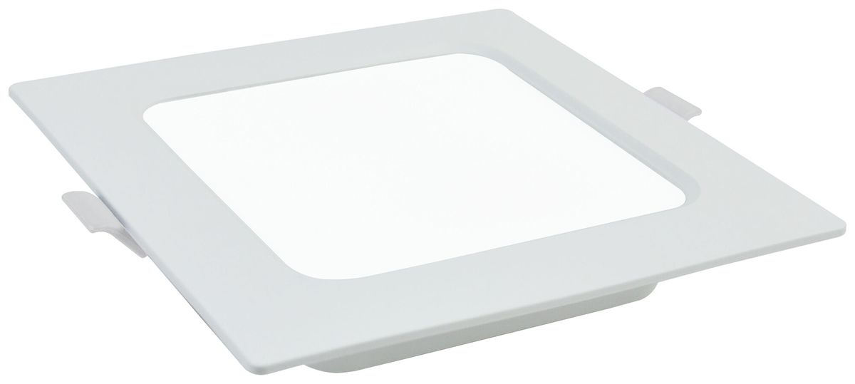 EB-LED-Deckenleuchte DOTLUX SQUAREeco 18W 1512lm 3000K IP20 224×224×28mm weiss