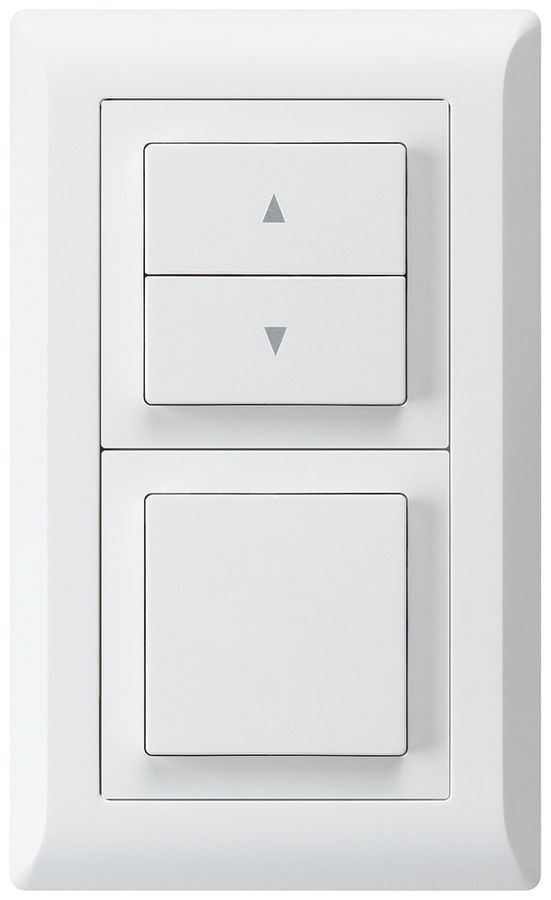 UP-Kombination kallysto.line Gr.I-I vertikal Storenschalter+Schalter S3 weiss