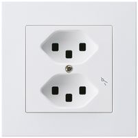 Presa INC Hager kallysto.pro 2×T23 1×S C bianco ultra