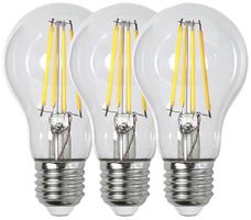 LED-Lampe E27 7W 806lm 3000K klar Ø60×105mm Trio Pack