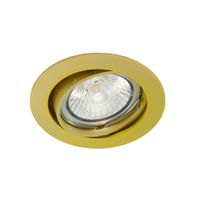 Einbauspot N-5049, matt-gold mit Spannfeder, für Ausschnitt 75mm